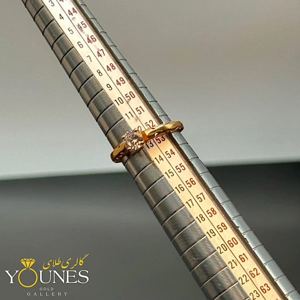 انگشتر تک نگین طلا